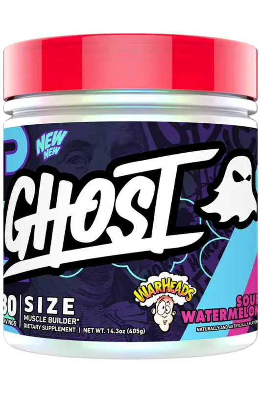 Ghost Size V3 - 60 serveringer – Warheads Sour Watermelon