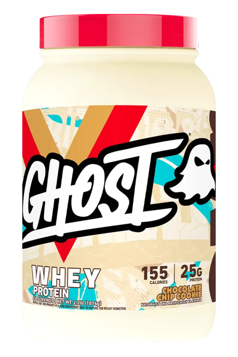 Ghost Whey Protein - 26/27/28 serveringer – Chocolate Chip Cookie