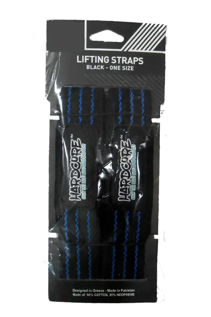 Hardcore Lifting Straps – Black / Blue