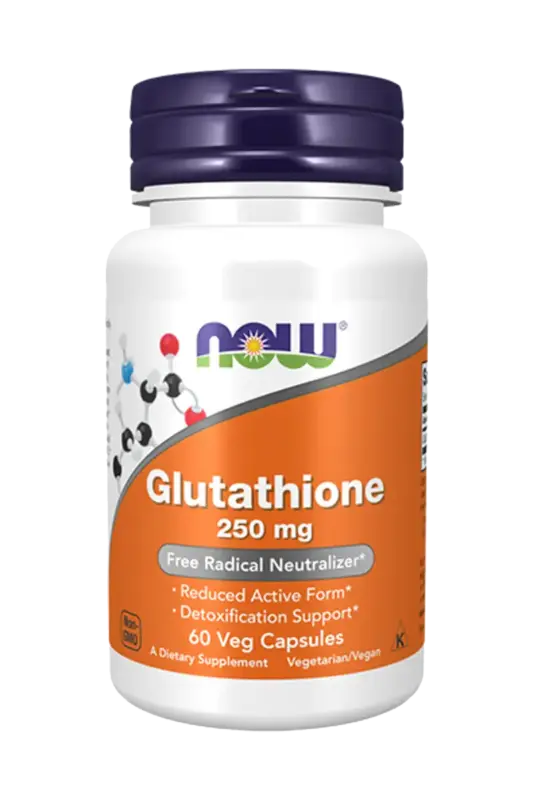 NOW Glutathione 250 mg - 60 kapsler
