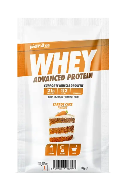 Per4m Whey Advanced Protein - 30g Porsjonspose â Carrot Cake