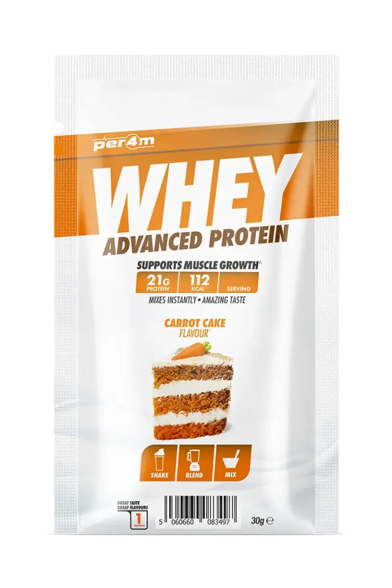 Per4m Whey Advanced Protein - 30g Porsjonspose – Carrot Cake