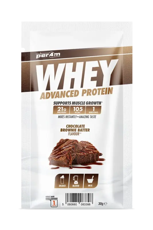 Per4m Whey Advanced Protein - 30g Porsjonspose â Chocolate Brownie Batter