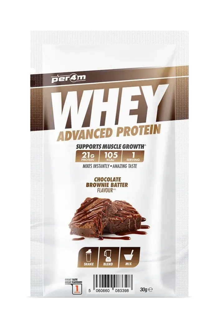 Per4m Whey Advanced Protein - 30g Porsjonspose – Chocolate Brownie Batter