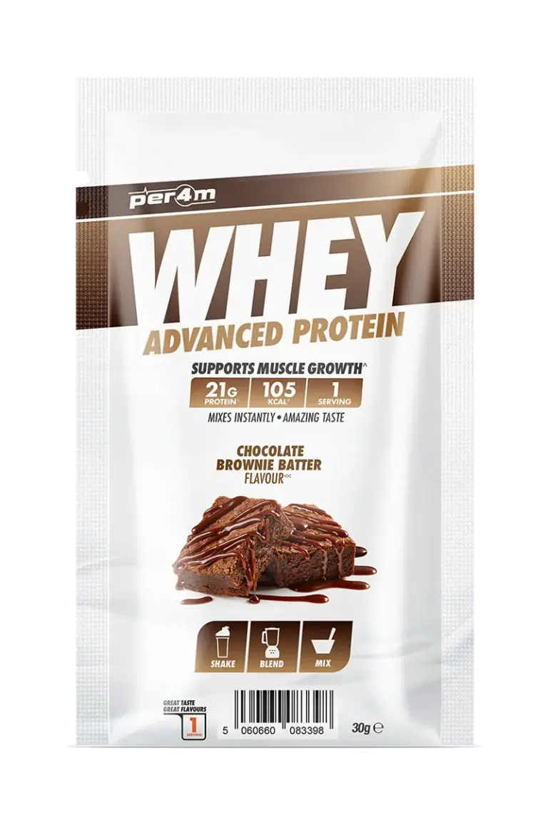 Per4m Whey Advanced Protein - 30g Porsjonspose – Chocolate Brownie Batter