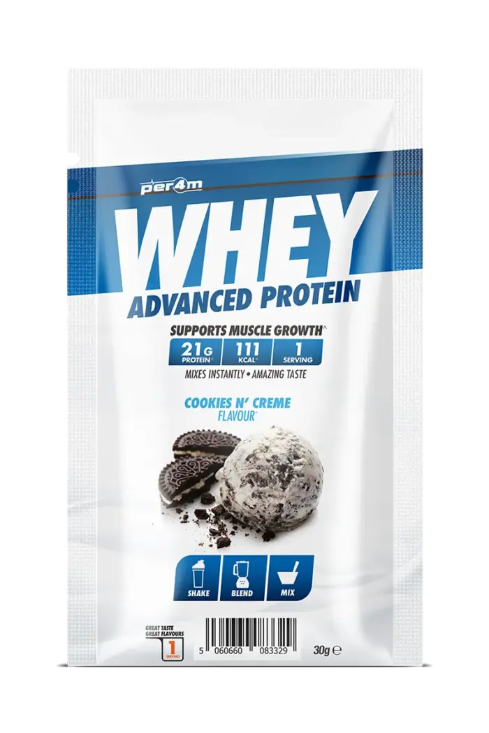Per4m Whey Advanced Protein - 30g Porsjonspose – Cookies & Cream
