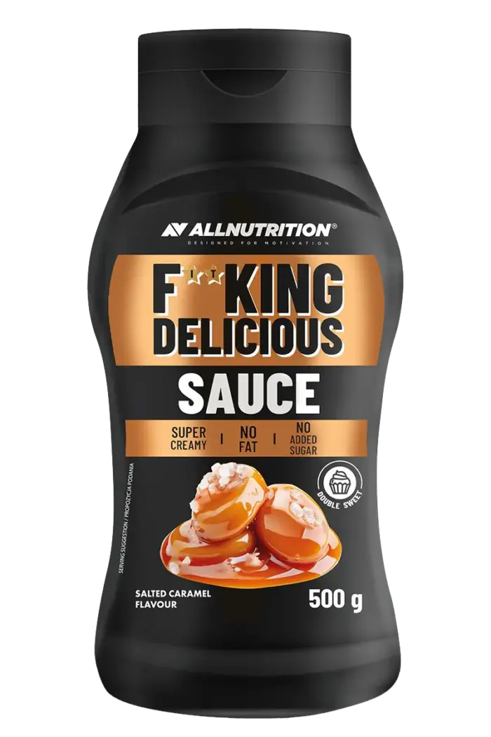 anfds500sc_1 Fitking Delicious Sauce - 500g Salted Caramel - Bilde 1