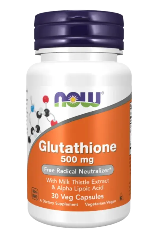 NOW Glutation 500mg - 30 kapsler