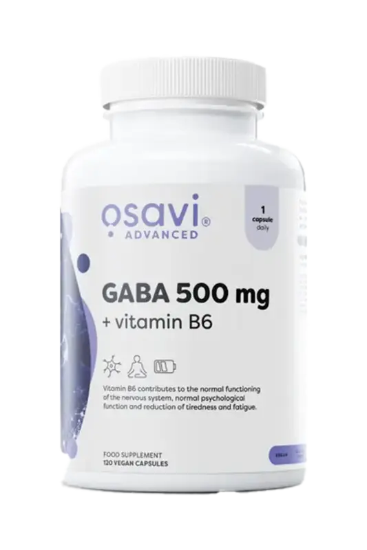 Osavi GABA 500mg + Vitamin B6 - 120 kapsler