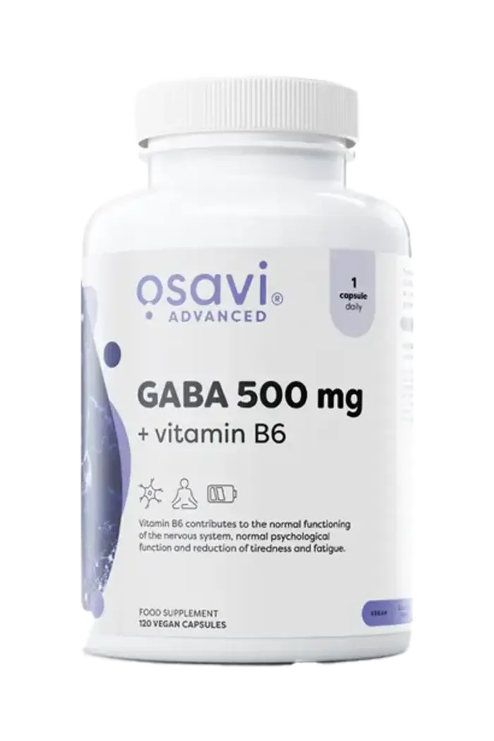 Osavi GABA 500mg + Vitamin B6 - 120 kapsler