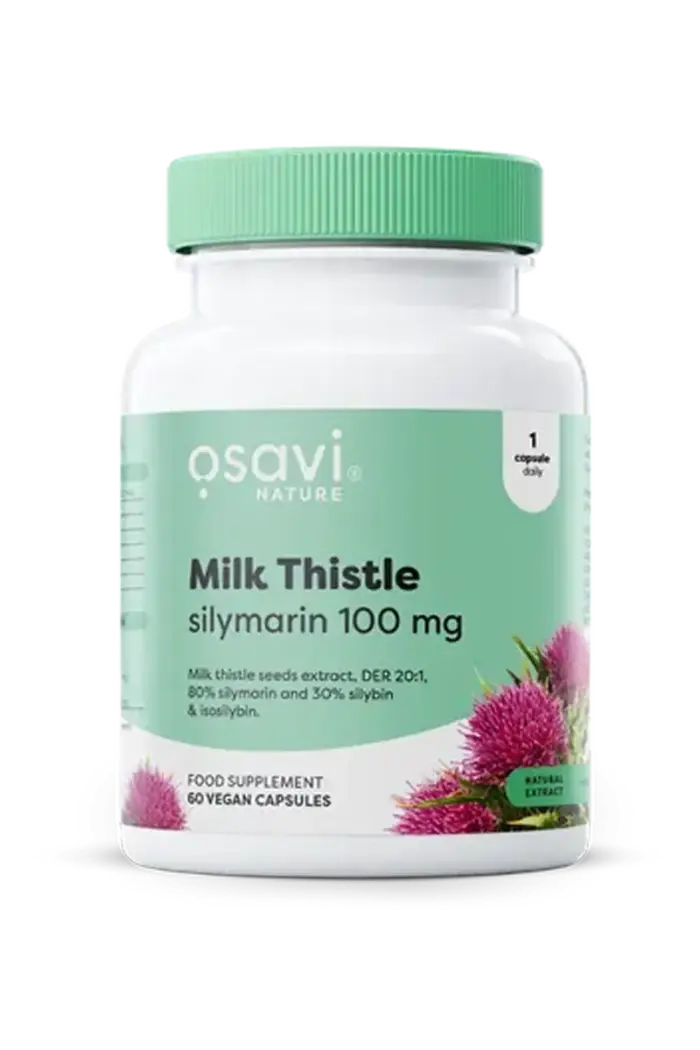 Osavi Milk Thistle, Silymarin 100mg - 60 kapsler Osavi Milk Thistle, Silymarin 100mg - 60 kapsler