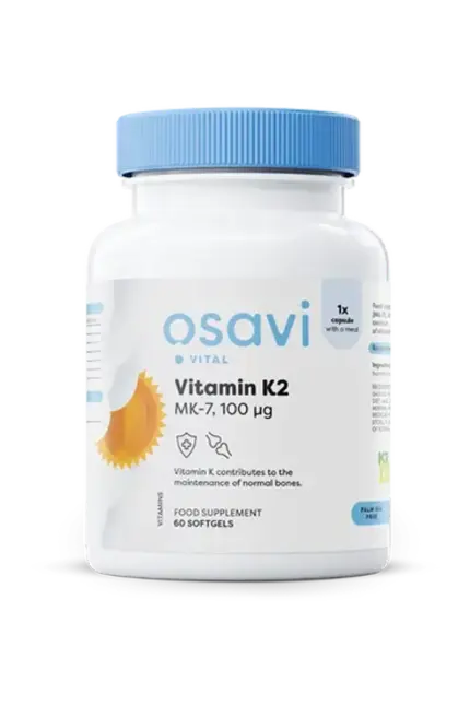 Osavi Vitamin K2 MK-7, 100mcg - 60 kapsler