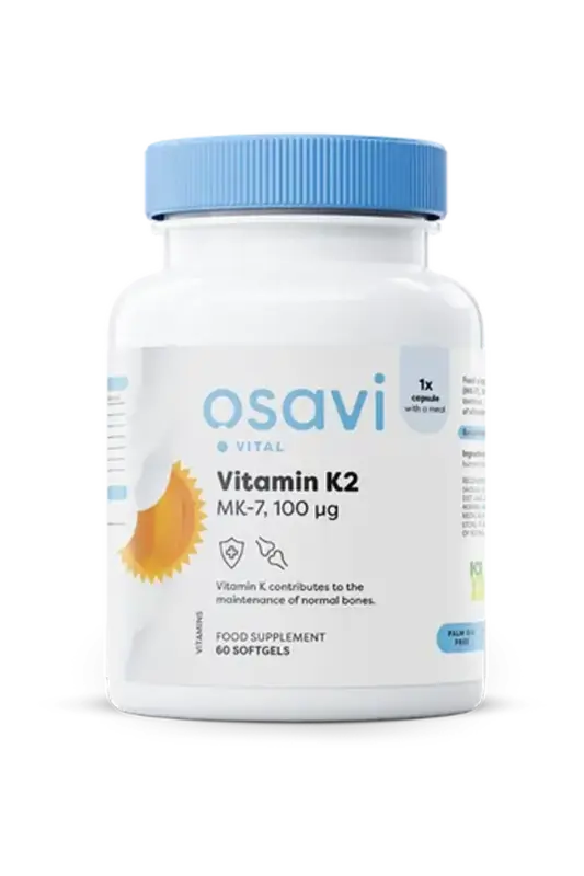 Osavi Vitamin K2 MK-7, 100mcg - 60 kapsler