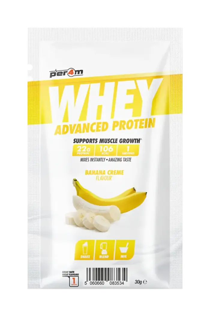 Per4m Whey Advanced Protein - 30g Porsjonspose – Banana Cream