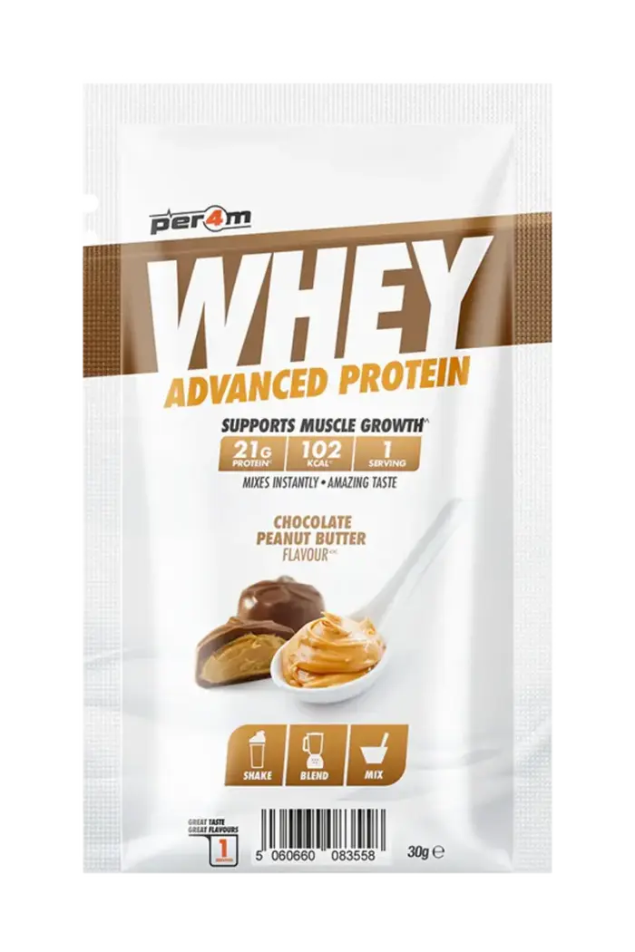 Per4m Whey Advanced Protein - 30g Porsjonspose – Chocolate Peanut Butter