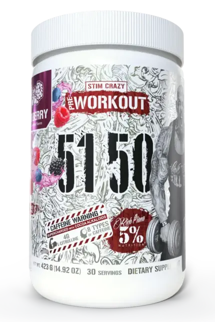5% Nutrition Legendary Series 5150 PWO - 372g/384g – Wild Berry