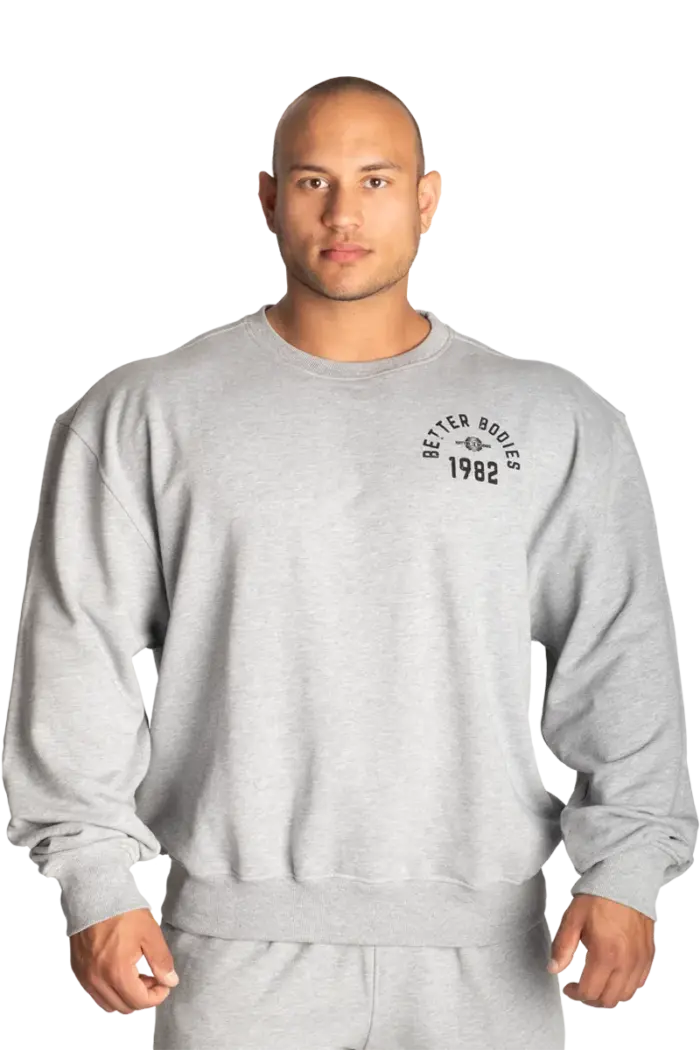 bblysrlgm_3 Better Bodies Legacy Sweater - Light Grey Melange - Bilde 3