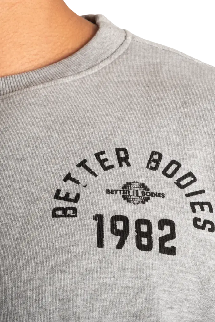 bblysrlgm_4 Better Bodies Legacy Sweater - Light Grey Melange - Bilde 4