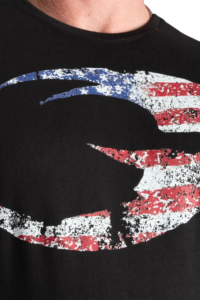 gpusastbk_3 GASP USA Standard Tee - Black - Bilde 4
