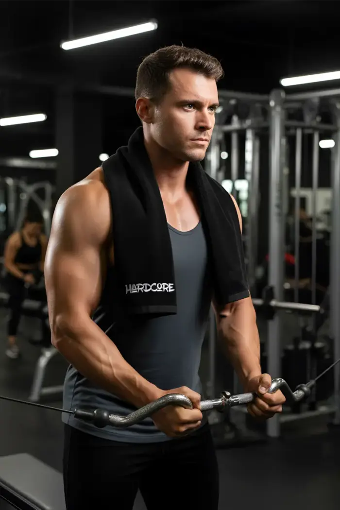 hegtbk_6 Hardcore Treningshåndkle - Sort - Bilde 7