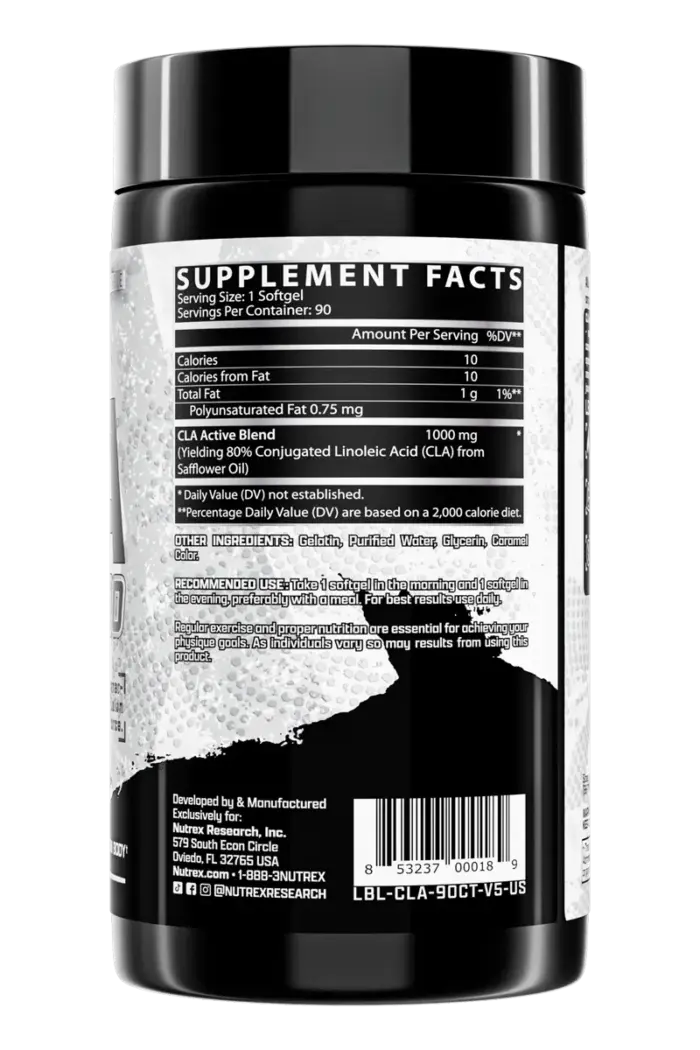 Nutrex CLA 1000 - 90 kapsler - Bilde 3