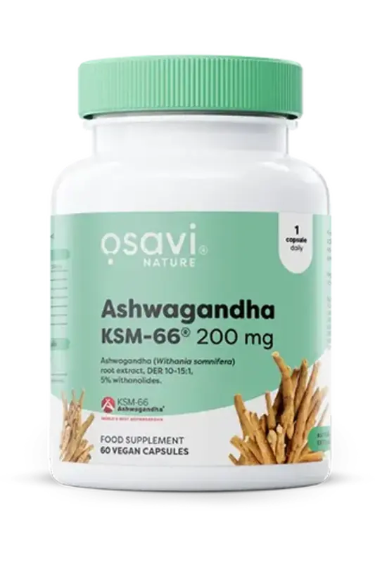 Osavi Ashwagandha KSM-66Âź 200mg - 60 kapsler