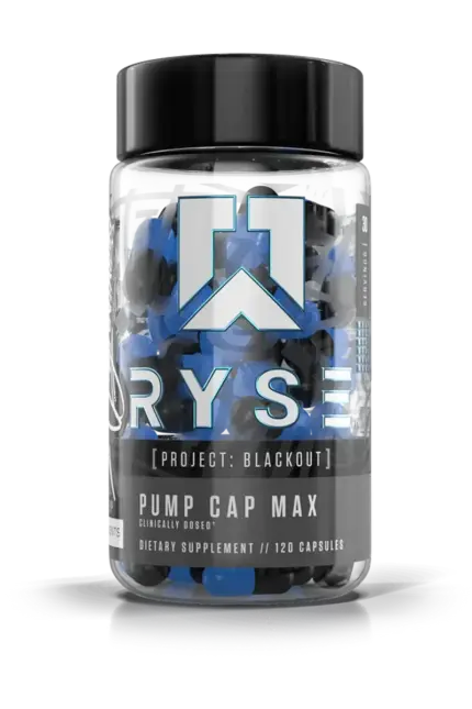 Ryse Pump Cap Max - Project Blackout - 120 kapsler