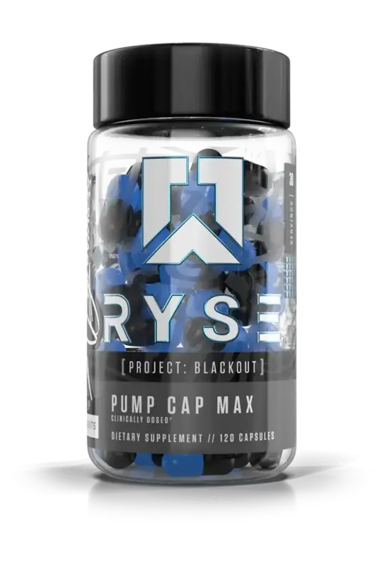 Ryse Pump Cap Max - Project Blackout - 120 kapsler