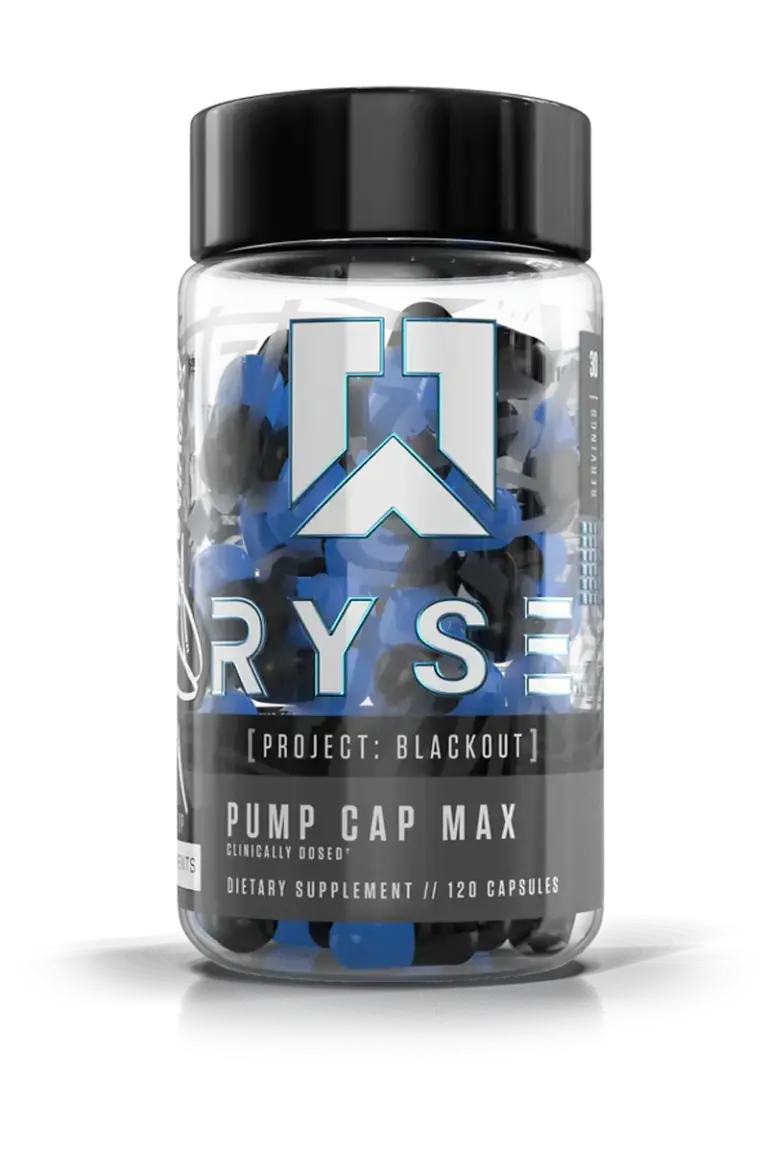 Ryse Pump Cap Max - Project Blackout - 120 kapsler