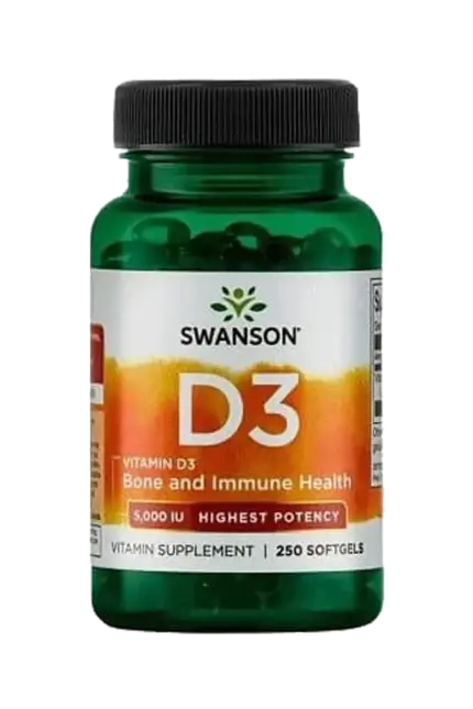 Vitamin D3 5000IU - 250 kapsler