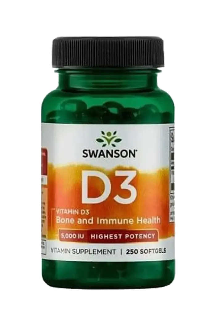 snvnd35000250_1 Vitamin D3 5000IU - 250 kapsler - Bilde 1