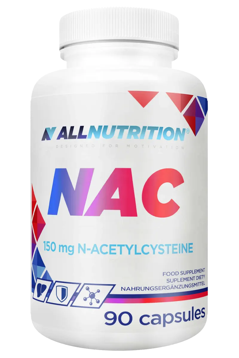 annac15090_1 AllNutrition NAC 150mg - 90 Kapsler - Bilde 1