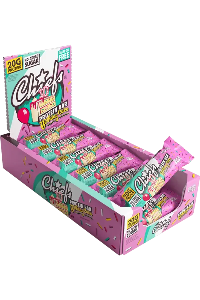 Chiefs Proteinbar - 55g Birthday Cake - Bilde 2