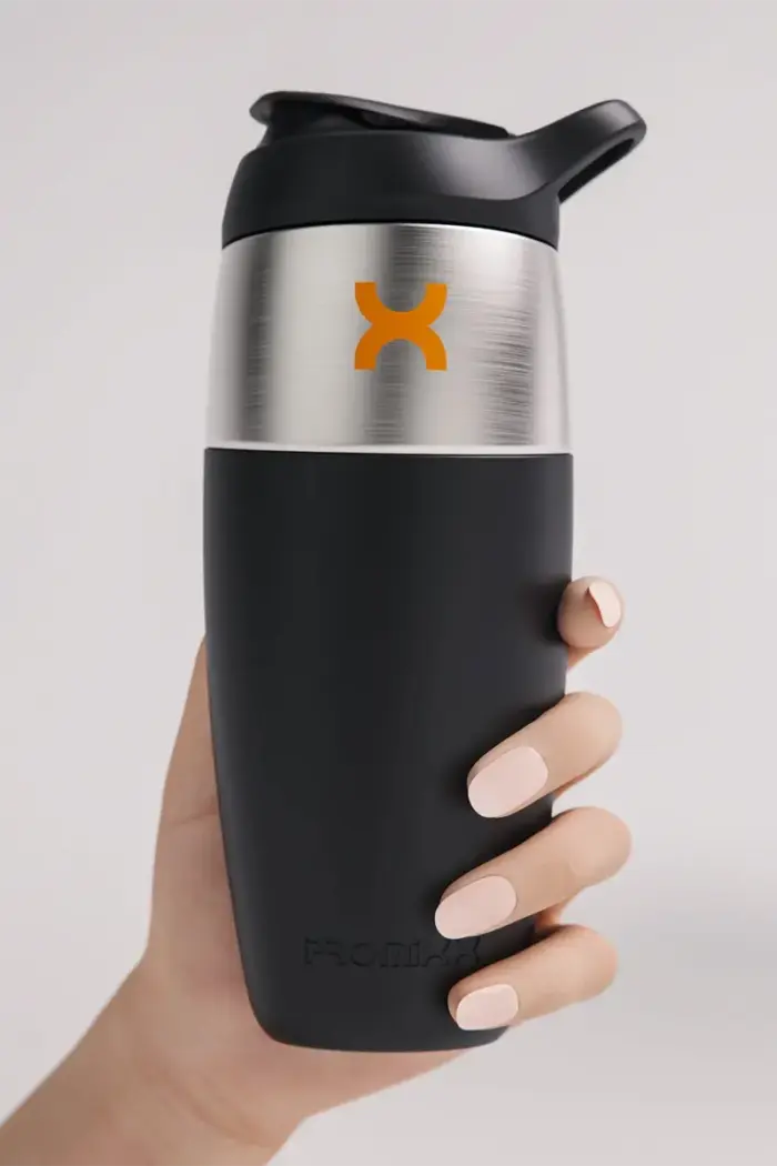 Pursuit Stainless Steel Shaker - 950ml Black - Bilde 3