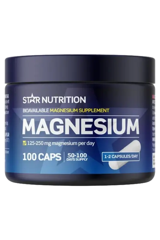 Star Nutrition Magnesium 100 kapsler