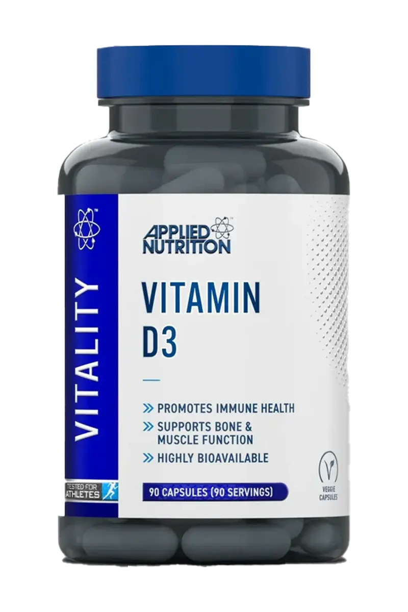 anvnd390_1 Applied Nutrition Vitamin D3 - 90 kapsler - Bilde 1