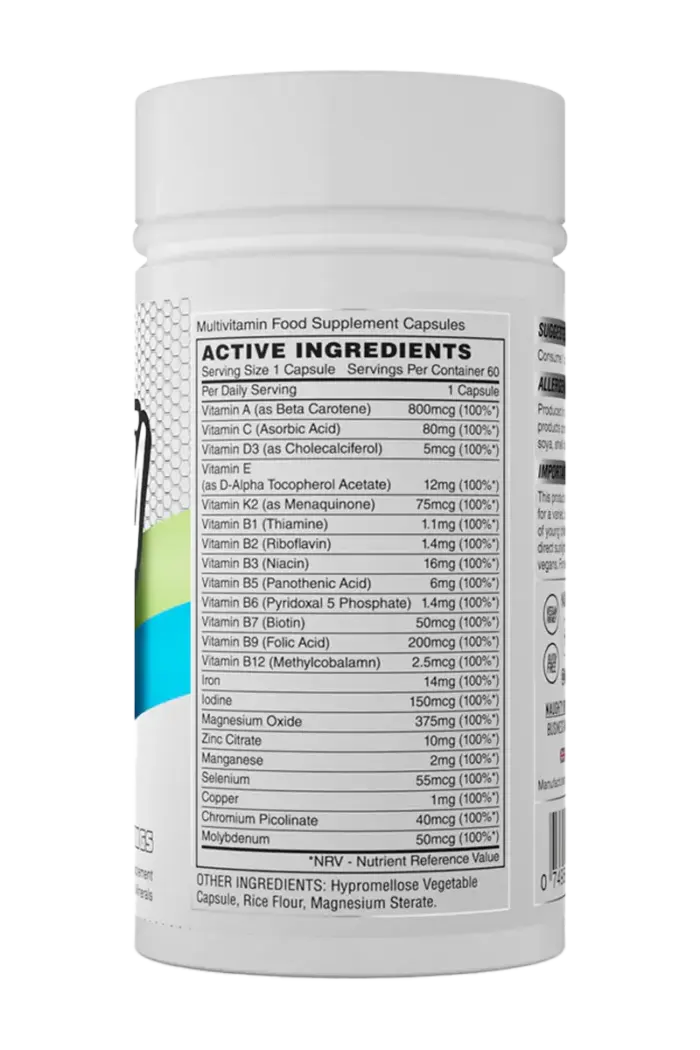 Naughty Boy Multivitamin - 60 kapsler - Bilde 2