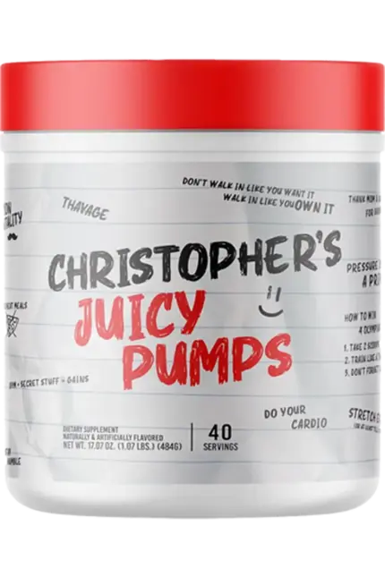 Christopher's Juicy Pumps Stim-Free Pre-Workout // 480g  PWO - Pre Workout