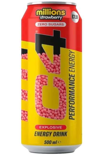 C4 Energy Drink Millions - 500ml Millions Strawberry Drikke