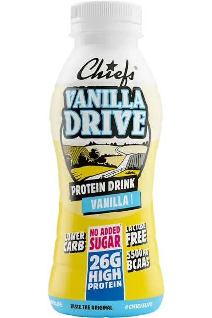 Chiefs Protein Drink - 330ml Vanilla Drive  Drikke