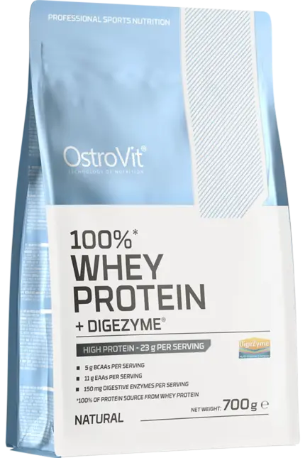 100% Whey Protein + Digezyme // 700g Natural