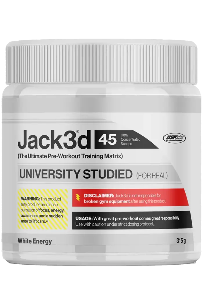 Jack3d Advanced Pre-Workout - 315g White Energy PWO - Pre Workout